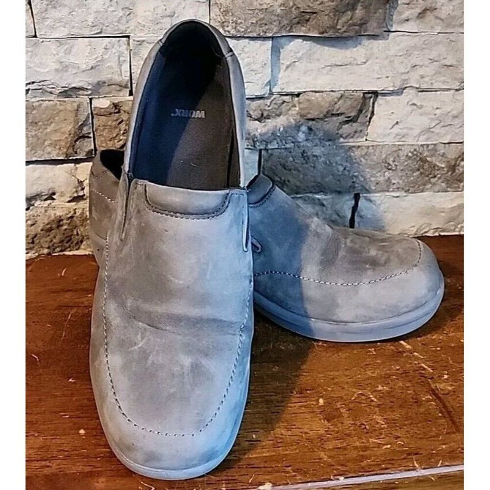 Red Wing Worx 5112 Women US 9M Slip On Steel Toe Slip Resistant Work Shoes Gray